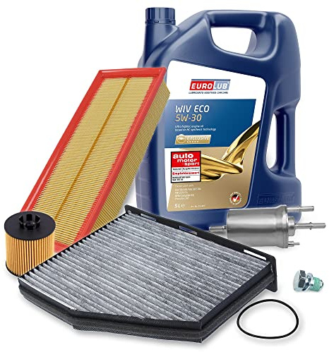 ATEC Germany Inspektionspaket Filterset mit 1x Ölfilter, 1x | Kompatibel mit: VW GOLF PLUS V, GOLF V, GOLF V Variant, JETTA III, TOURAN, TOURAN