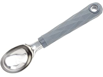 Wiltshire Diamond Handle Ice Cream Scoop, Food Scoop, Dimensions: 19x4x2cm, Colour: Grey