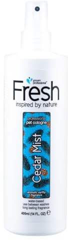 GROOM PROFESSIONAL Fresh Cedar Mist Hundeparfüm - Hundeparfüm-Spray - Frisches Duftspray für Hunde Gegen Geruch - Woodsy Cedar Fragrance - Langanhaltender Duft - Natürliche Eleganz, 400ml