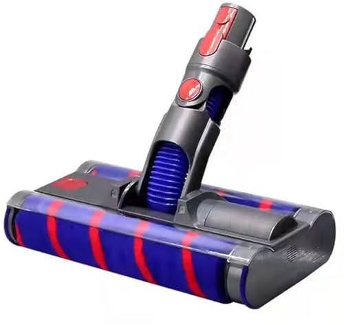 ZahoTse Electric Mop Head for Dyson V15 V11 V10 V8 V7 Vacuum Cleaners,Double Roller,Universal brush,Electric Mop Attachment and 12 Reusable Mop Pads(V15/V11/V10/V8/V7)007