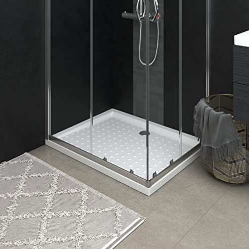JUDYY Piatto Doccia con Superficie Puntinata Bianco 90x70x4 cm in ABS,Piatto Doccia,Attrezzature per Bagni-148896
