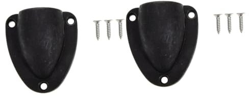 BIUDECO 2ensembles Couvercle De Ventilation De Câble Marin Noir Vis Accessoire Évent pour Bateaux Et Yachts Résistant Aux UV Et Aux Intempéries