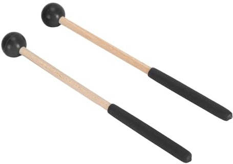 Mumusuki Percussion Mallet Gummi Percussion Mallet, Zungentrommel Mallet Mallet Percussion Xylophon Bell Mallets Percussion Instrument Zubehör (BLACK)