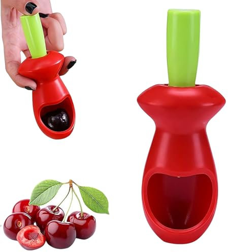 Cherry Pitter Tool Pit Remover,2025 New Hand-held Push Cherry Seed Remover,Multifunctional Cherry Destoner,Portable Cherry Stoner Remover,for Make Fresh Cherry Dishes,Cherries Pie,Cocktail Cherries