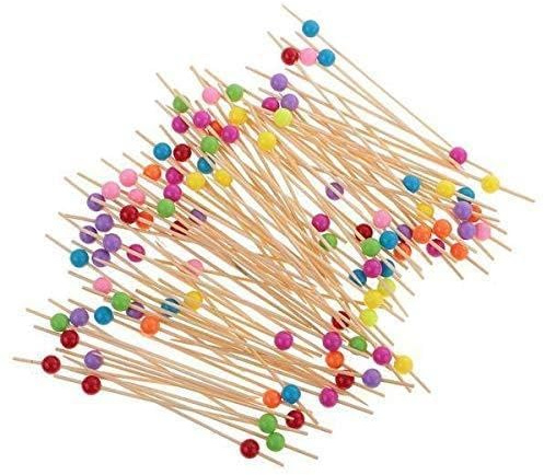 300 cure-dents en acrylique for gâteaux, cupcakes, muffins, fruits, etc.