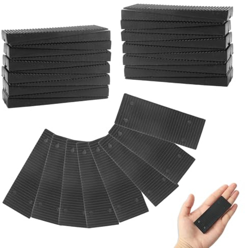 32 Cunei in Plastica, Cunei per Mobili, Rondelle, Cunei di Installazione, Rondelle in Plastica, Adatti per Pavimenti, Porte, Finestre, Vetri, Gambe di Tavoli e Sedie, Armadi Ecc(8 X 3 CM)