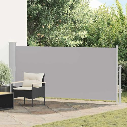 Generico Tenda da Sole Laterale Retrattile 140 x 300 cm Grigia,Ombrelloni e Parasole