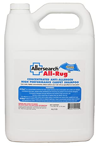 Allersearch All-Rug Anti-Allergen Concentrated Carpet Shampoo 1 Gallon (128 Oz)