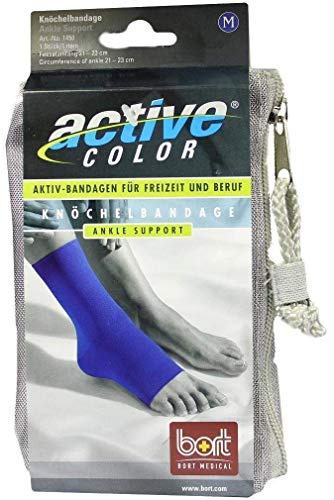 bort ActiveColor Knöchelbandage für rechts und links gleich, blau, medium