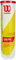 Wilson Tennisbälle, Triniti, 4 Bälle, Hülle 100% recyclebar, WRT125200, WRT110000, yellow, 6.5