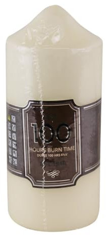 100 Hours Burn Time Overdipped Church Pillar Candle