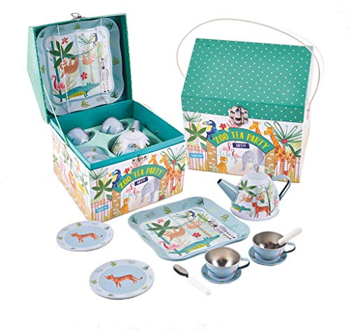 Floss & Rock 11 Piece Jungle Tin Tea Set