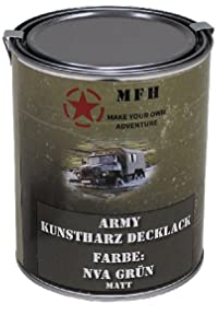 Army Kunstharz Decklack NVA Grün MATT RAL 6003 Militärfahrzeuge #32295