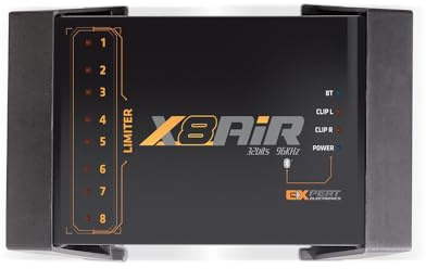 Banda Audiopart X8AiR DSP Car Audio Processor | 32-Bit/96kHz 8-Channel Car Audio DSP with 79-Band Equalizer, Bluetooth, App Control & Advanced Crossover for Premium Sound