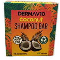 Derma V10 Coconut Shampoo Bar, Pack of 2
