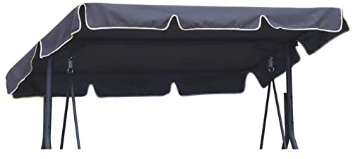 FYTY Replacement Canopy for Swing,Outdoor Swing Canopy Replacement Porch Top Cover 2-3 Seater Waterproof Top Cover for Patio Swing Garden Swing Outdoor,Navy,195x125x15cm