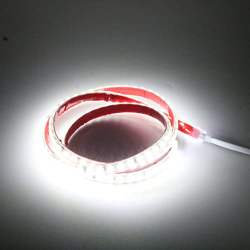 pcning IP67 Impermeabile Strip LED Adesiva 220V 1M 2835 120 leds/m Flessibile Striscia Bianco Freddo 6000K, Strisce LED 220 Volt da Esterno 1 Metri (Bianco Freddo, 1.00)