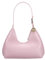 JOLLQUE Sac à bandoulière pour femme, petit sac à main en cuir, sac besace tendance unique avec fermeture éclair, rose