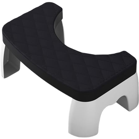 Hockender Toilettenhocker, 17,8 cm, robust, für einfachen, gesunden Stuhlgang, Linderung von Hämorrhoiden, Verstopfung, ergonomisches Design, langlebig, leicht zu reinigen, fördert eine verbes Sch