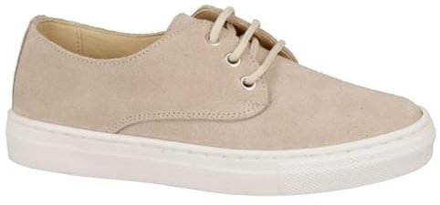 Andanines Zapatos niño Ceremonia Dijon con Cordones en Color Crudo Zapatos para comunion Bodas bautizos o para IR arreglado Fabricado es España - 38