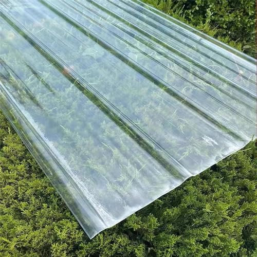 Wetterfest Sonnenscheinplatte,Schlagfestigkeit/Wärmeisolierung Wellplatte Dachblech,1/3/5/6/9/12/16 Stück Schuppendachplatte für Dach,Carport,Gewächshaus,1.2mm Stärke (0.9x1.8m/35x71in,16 Pcs)