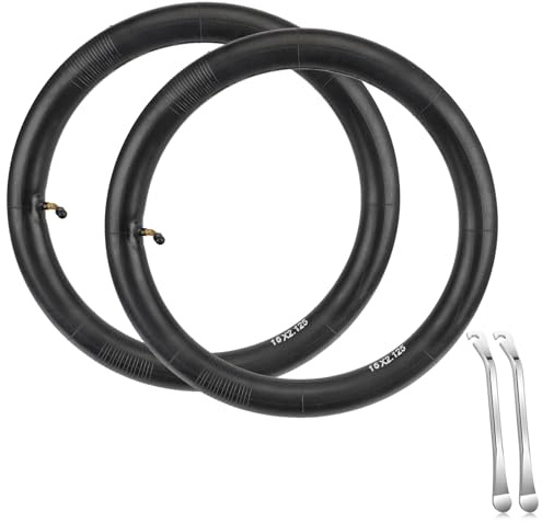 2er-Pack Hochleistungs 16 Zoll Schlauch, 16 Zoll Elektrofahrradschläuche mit abgewinkeltem Ventilschaft für Ersatz Elektroroller und Kinderfahrrad/Elektrofahrrad/Fahrradschlauch Reifenschlauch
