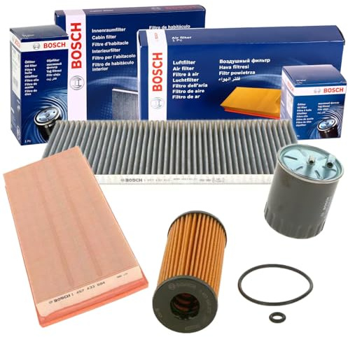 Filter Inspektionspaket | 1457433594 (LX1004)+1987432410 (LAK252)+HU615/3X+W Kompatibel mit A-Klasse (W169),B-Klasse Sports Tourer (W245)