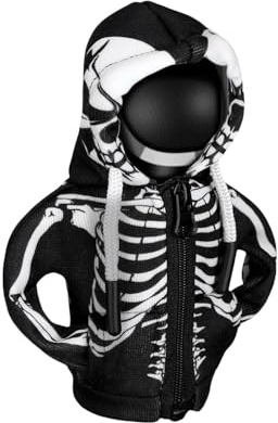 GUYOMM Car Gear Stick Hoodie,Universal Skull Car Gear Shift Knob Cover Fun Car Accessories Interior Decoration for Gearstick Protective for Automotive Truck Vehicles