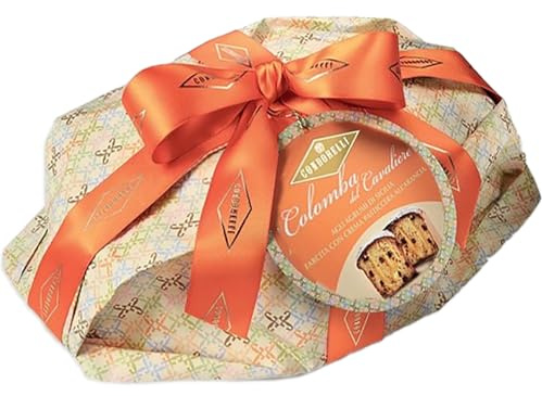 Condorelli Colomba del Cavaliere agli Agrumi di Sicilia, Farcita con Crema Pasticcera all'Arancia e Bagna al Limone, da Decorare con Zucchero a Velo 850g (Pasqua 2025)