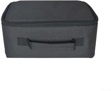 MeevrgR Projektor-Tragetasche für HY320/HY300-25 x 35 x 10 cm stoßfeste EVA-Aufbewahrungstasche – schwarze schützende Reisetasche mit sicherem Reißverschluss