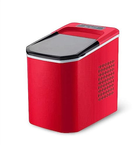Macchina per il ghiaccio Macchina for il ghiaccio da banco, macchina for il ghiaccio protetta, 22-26 libbre/24 ore, 9 cubetti di ghiaccio pronti in 8 minuti, con paletta for ghiaccio e cestino, for ca