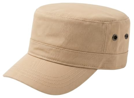 HIQIU Military Cap män sommar lätt snabbtorkande armékeps, kaki, one size