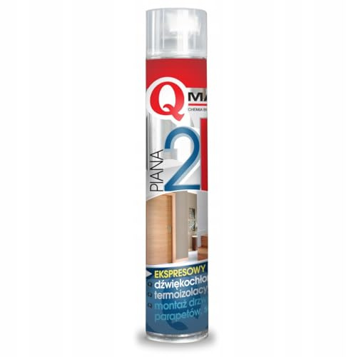 QMAR 2K PU-Montageschaum 400ml Zweikomponenten – schnellhärtender, Niederdruck-Bauschaum für Fenster & Türen, präzise Abdichtung, wärme- & schalldämmend, formstabil, wintertauglich