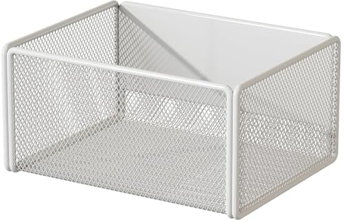 JuanNest Etagere Magnetique,Etagere Machine A Laver,Panier De Rangement Magnétique pour Réfrigérateur, Tableau Blanc, Salle De Classe, Organisateur De Cuisine Gain De Place pour Épices White,Small