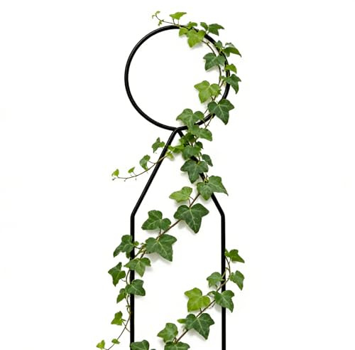 Rankgitter für Zimmerpflanzen, 34 cm, strapazierfähig, wetterbeständig, kleines Rankgitter für Topfpflanzen, für den Außenbereich, Efeu, Rebe, Clematis, Hof, Terrasse, Rasen, Landschaft