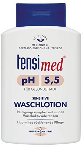 Tensimed Sensitive Waschlotion 500 ml, seifenfreie Reinigung, mit Aloe Vera, spendet Feuchtigkeit, medizinische Hautpflege mit dem pH-Wert 5,5‎