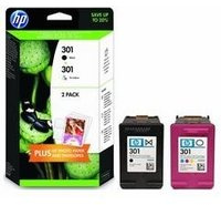 HP Envy 5532 e-All-in-One Drucker – 301 Schwarz & Farbe 2er-Pack – Originalpatronen