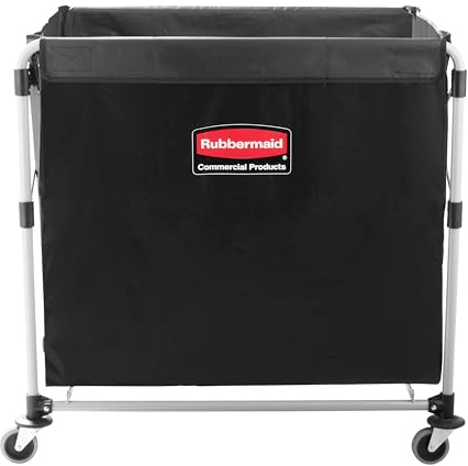 Rubbermaid Commercial X-Cart Folding Cart Frame 300L - Grey | Lightweight, Large Capacity, Compact | 300 l, Grey