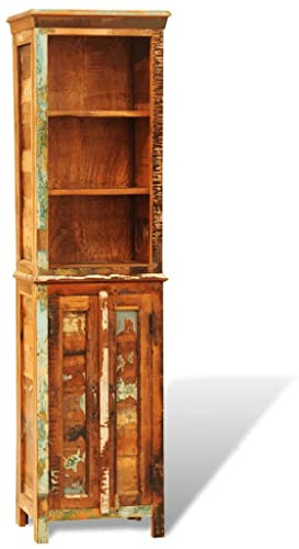 vidaXL Bücherregal Altholz Massivholz Vintage