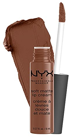 NYX Professional Makeup Lippenstift, Soft Matte Lip Cream, Cremiges und mattes Finish, Hochpigmentiert, Langanhaltend, Vegane Formel, Farbton: Berlin