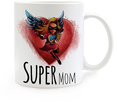 Tasse Becher Kaffeetasse Kaffeebecher Muttertag Super Mom... ts267