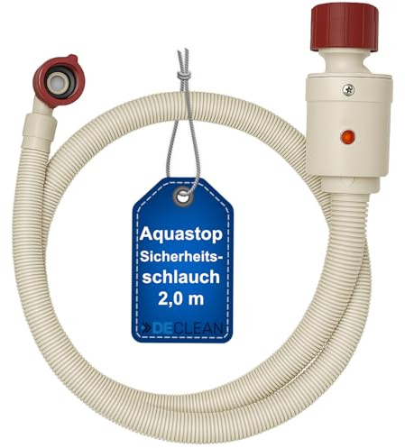 DeClean Sicherheitszulaufschlauch 2 Meter Aquastop Wasserschlauch Schlauch für Waschmaschine