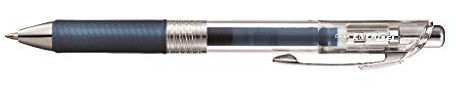 Pentel EnerGel Pure BL77TL Gelschreiber mit Druckmechanik, marineblau (1 Stück)