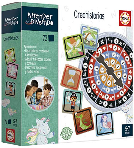 Educa - Yo aprendo a Crear Historias | Aprender es Divertido. Juguete Educativo para niños 5 años. Se divertirán poniendo en práctica su Creatividad e imaginación (18694)