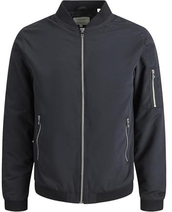 JACK & JONES Herren JJERUSH Bomber NOOS 12165203 ,Schwarz ,XS
