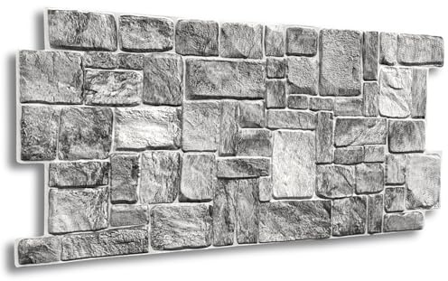 EURODECO | Pannelli decorativi da parete 3D 4 m² effetto pietra, 10 pezzi, pannelli da parete, rivestimento murale, pannelli da soffitto, rivestimento in PVC, piastrelle finte per tatuaggi da parete