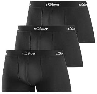 s.Oliver Herren 3x S.oliver hipster Boxershorts, Schwarz, M EU