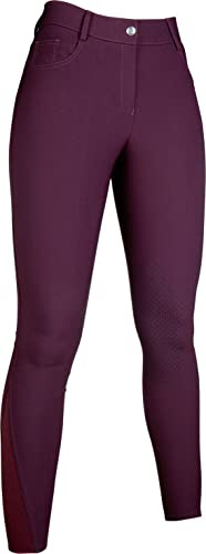HKM Sole Leggings, Bordeaux, 48 Unisex-Adulto