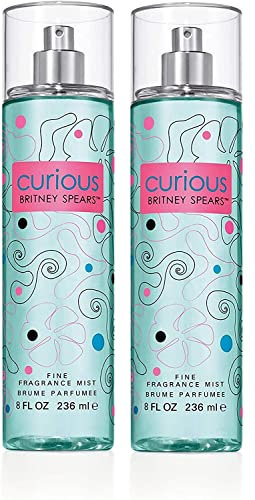 Britney Spears Curious Ladies Womens Fine Fragrance Mist Body Spray 236ml 2 Pack