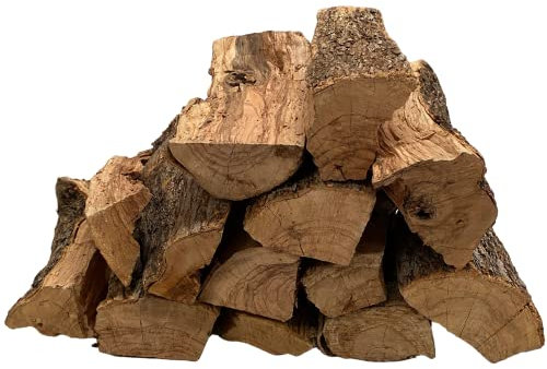 Legna da Ardere di Ulivo in Sacchi da 15 Kg per Caminetti Stufe Caminetti Forno a Legna Combustibile Riscaldamento Casa (60 Kg)